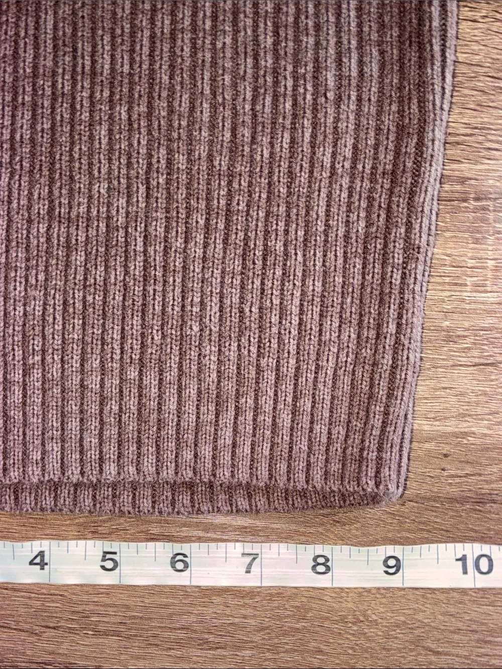 Pre Owned Sonoma Brown Ribbed Half-Zip Sweater with Blue Stripe Cuffs 2T